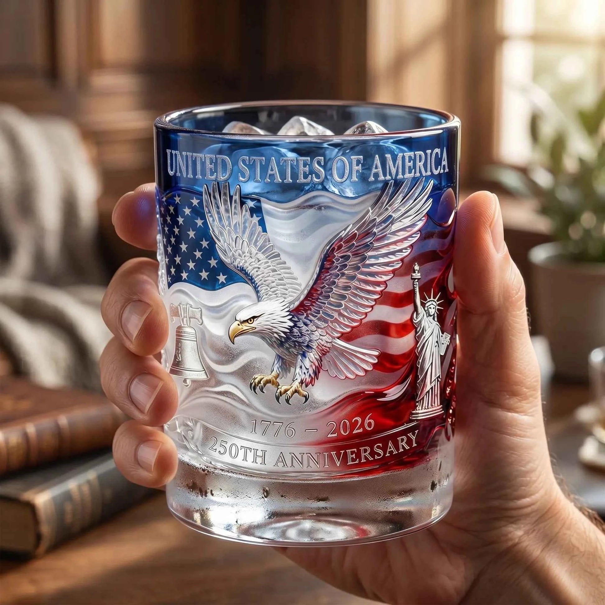 🔥Hot Sale 2026 USA 250th Anniversary Commemorative Glass🤩 – 1776-2026 Heritage Edition