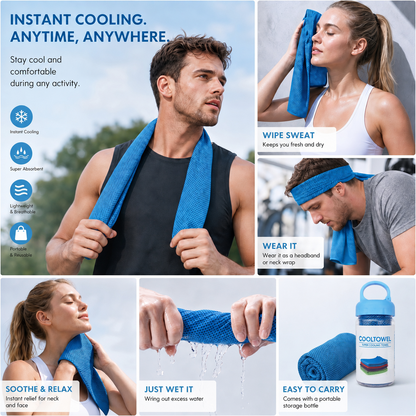 🩵Last Day Buy 1 Get 1 Free🩵🌞 Summer Essential-❄Absorbent Quick-Drying Gym Cooling Towels