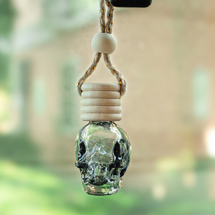 💀 Artistic Skull Mini Bottle | Gradient Glass Display Container