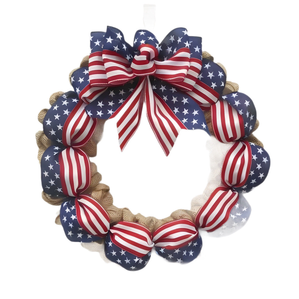 🌿 Pine Cone Wreath with Bow | Front Door Decoration