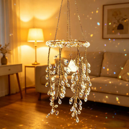 🔥HOT DEAL🌿 Natural Crystal Willow Tree Suncatcher, Magical Rainbow Light Catcher