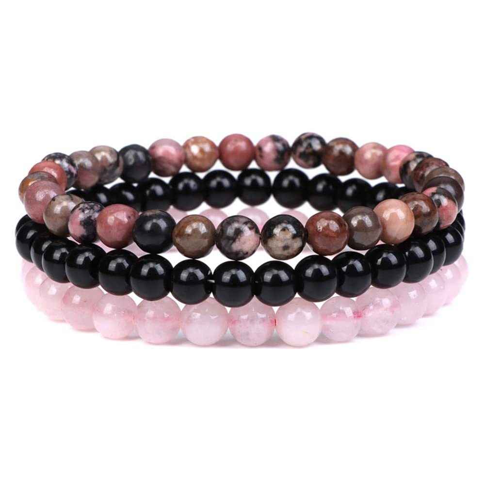 🔮 Triple Protection Crystal Bracelet Set | Tiger’s Eye, Obsidian & Amethyst