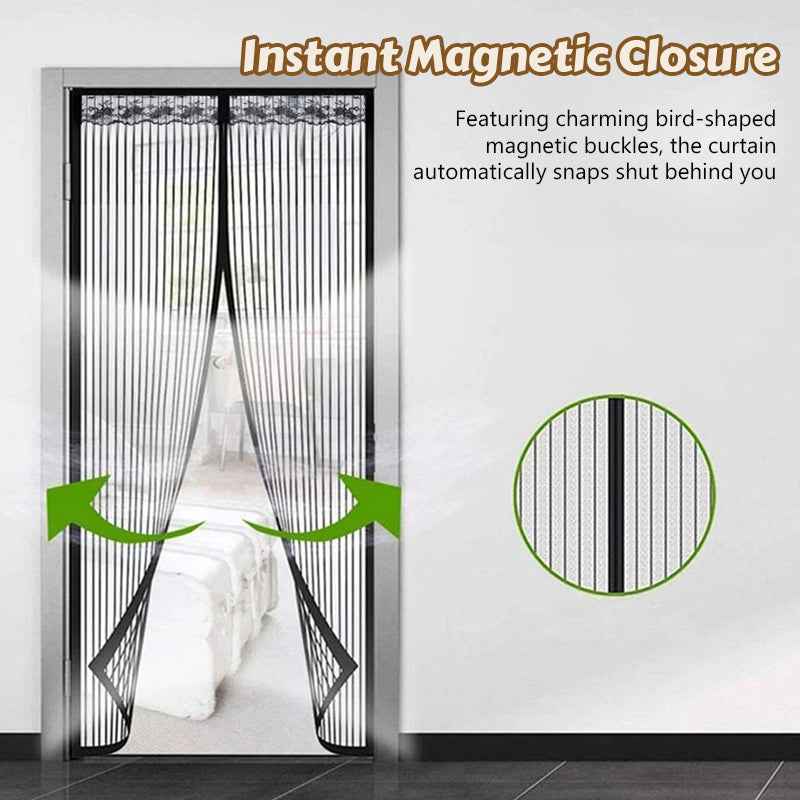Magic Mesh Summer Magnetic Mosquito Screen Door Curtain