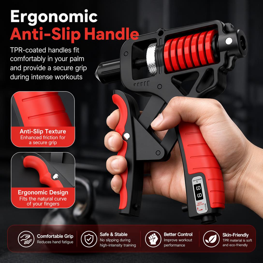 🔥Limited Time 49% Off💪Adjustable Hand Grip Strengthener with Counter