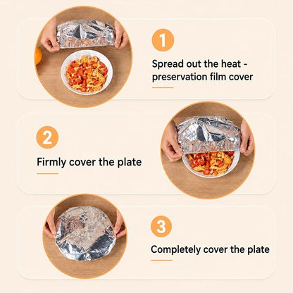 🍲🔥 Today 49% OFF🔥 60PCS Reusable Aluminum Foil Food Covers