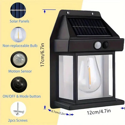🌞 Solar Outdoor Wall Lights | Motion Sensor Waterproof IP65