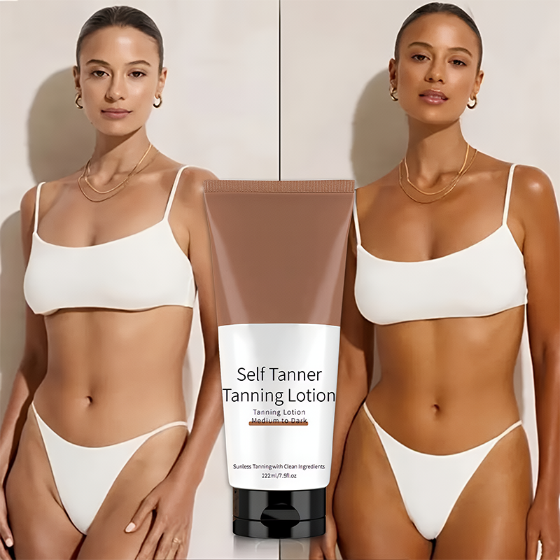 🌞 Silky Smooth Self Tanner Lotion – Get a Natural, Long-Lasting Sun-Kissed Glow Without the Sun, No Orange, No Streaks