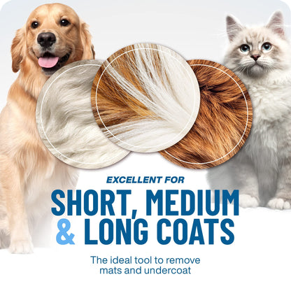 🔥Buy 1 Get 1 Free ! 🏆 Professional Detangling Tool For Dogs And Cats – Gentle On Skin✂️🔥