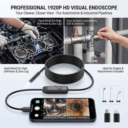 🔍 1920P HD Endoscope Camera – A Gift He'll Actually Use 🛠️