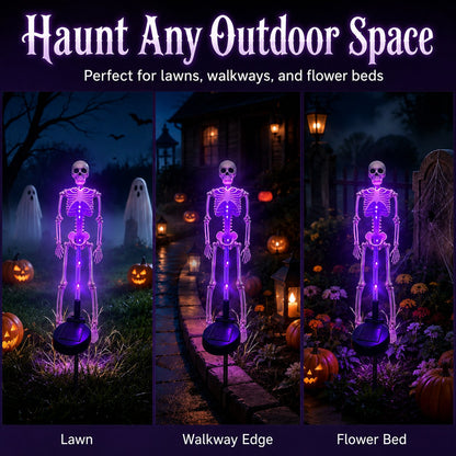 Turn Your Yard Into A Spooky Skull Path 💀🌙 Halloween Solar Garden Lights