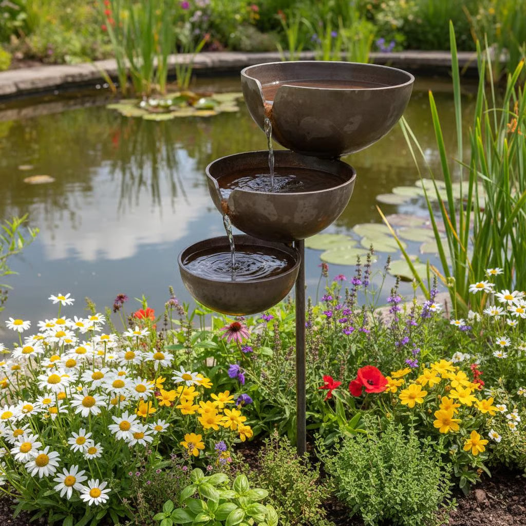 🐦 🔥Today 49% OFF🔥 Rain Catcher Bird Bath | Bring Life Back to Your Garden with Charming Bird-Friendly Decor