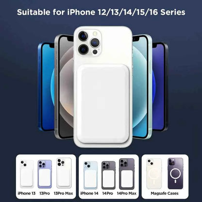 ⚡ 5000mAh MagSafe Power Bank | Wireless Fast Charger for iPhone