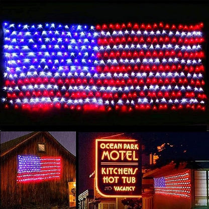 🔥39% Off Sale on July 4-----Solar American Flag Lights Outdoor