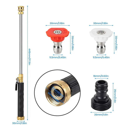💧 Hydro Jet Power Washer | Garden Hose High Pressure Nozzle