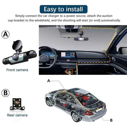 🚘 1080P Car DVR Camera | 24/7 Parking Monitoring Dash Cam