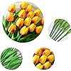 Last Day Promotion! 🔥Outdoor/Indoor UV Resistant & Waterproof Faux Tulip Bouquet 10Pcs Artificial Flower Decor ✅
