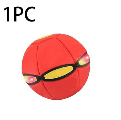 🏀✨ Magic Flying Saucer Ball with LED Lights | Transforming Bouncy Toy