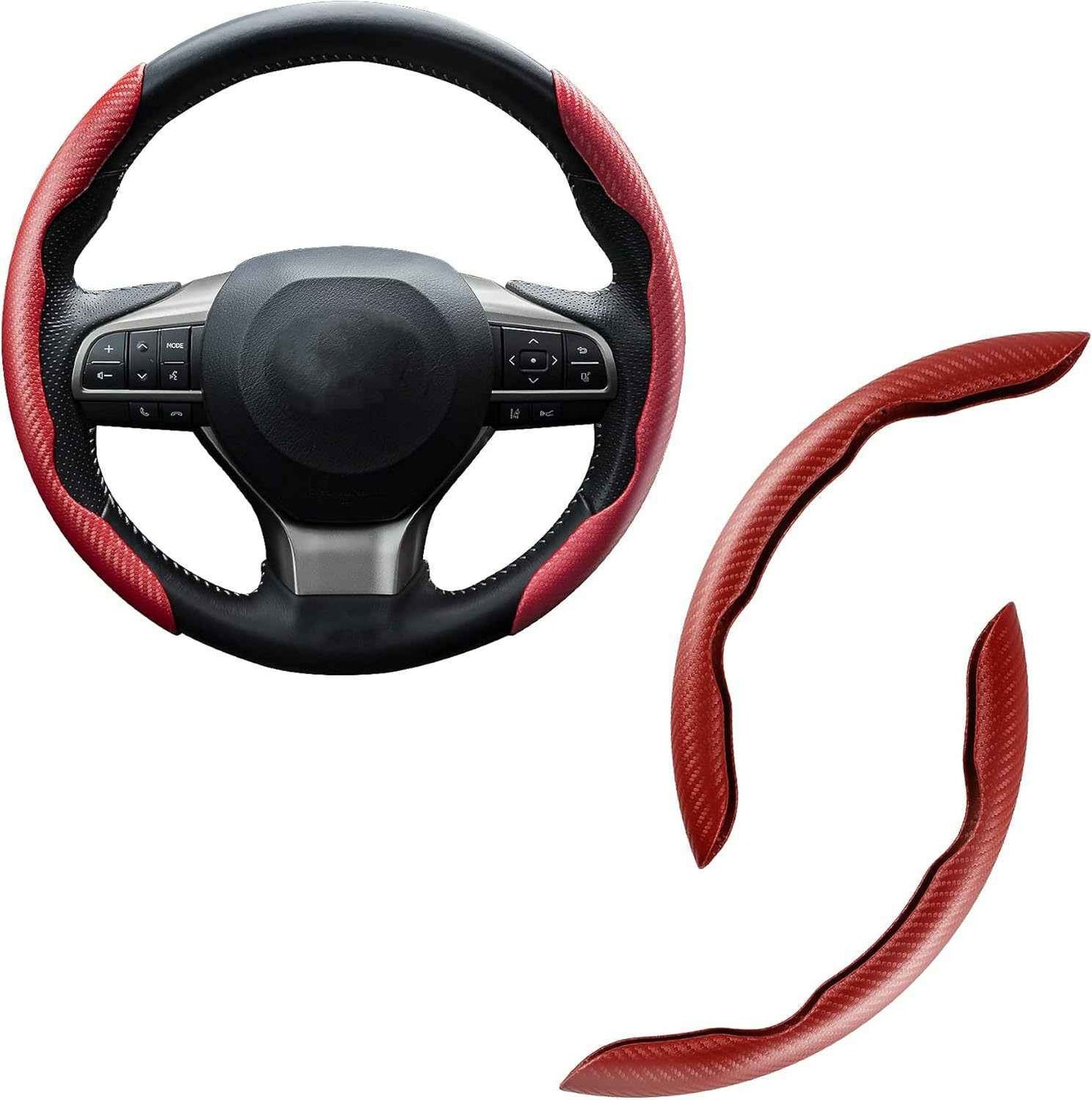 🚗 Carbon Fiber Steering Wheel Cover | Silicone Anti-Slip