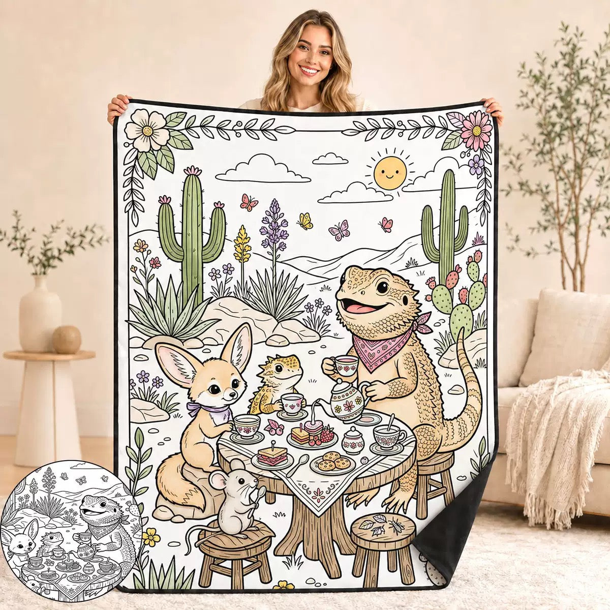 Ahlwo™ Coloring Blanket🖍️ Color It. Wash It. Repeat It! 🔄✨