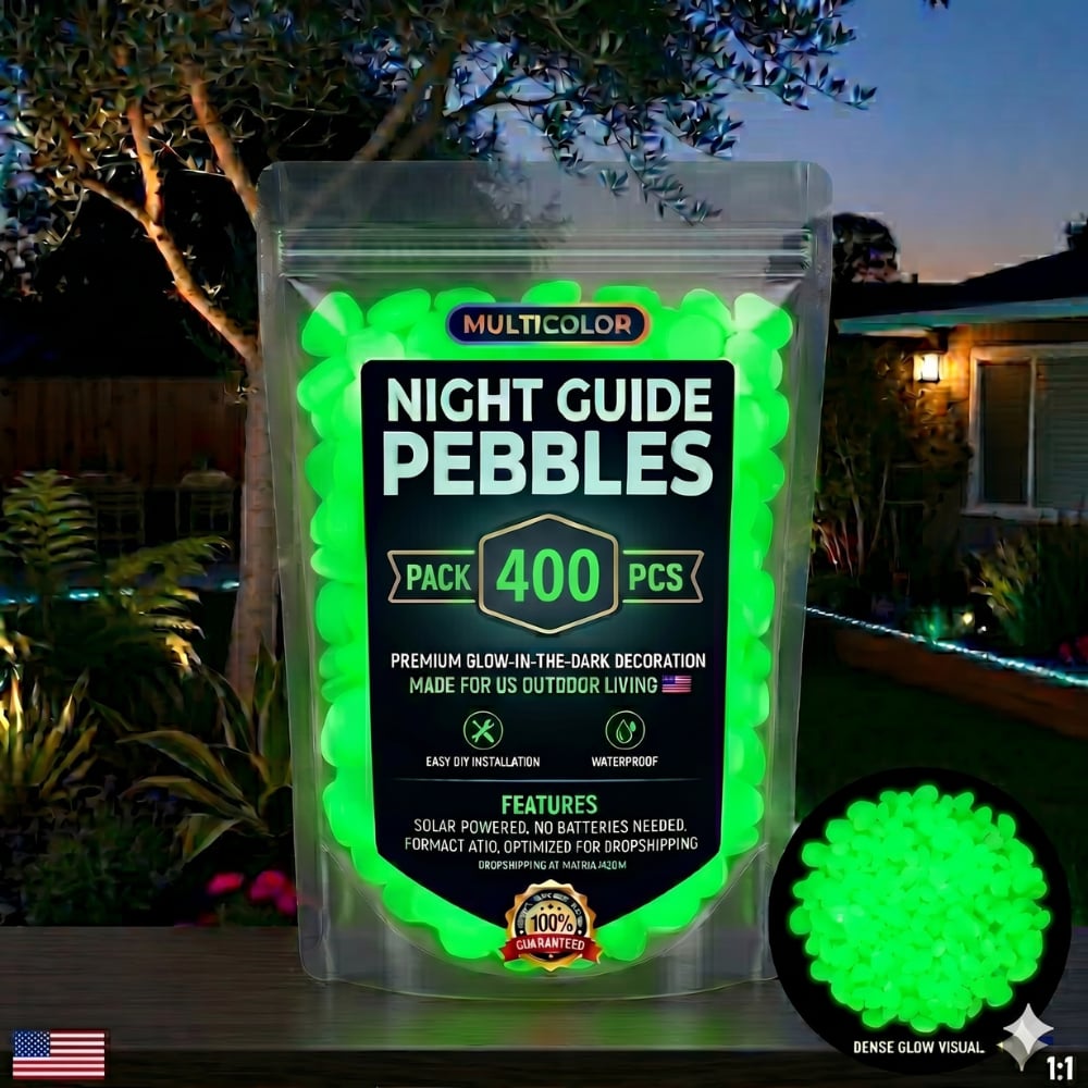 💥LAST DAY SALE 49%OFF💥🌈Colorful Glow-in-the-Dark Garden Stones