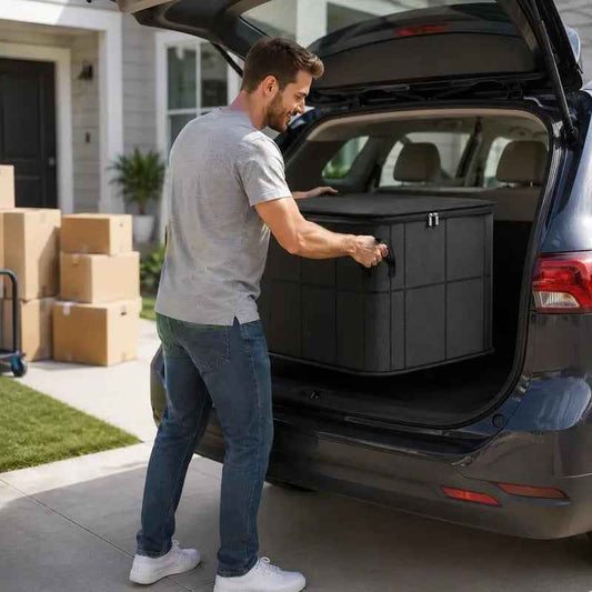 🏠🔥 Today 49% OFF🔥 Spacious Moving Storage Bin | Large Zippered Organizer for Quilts, Bedding & Sweaters