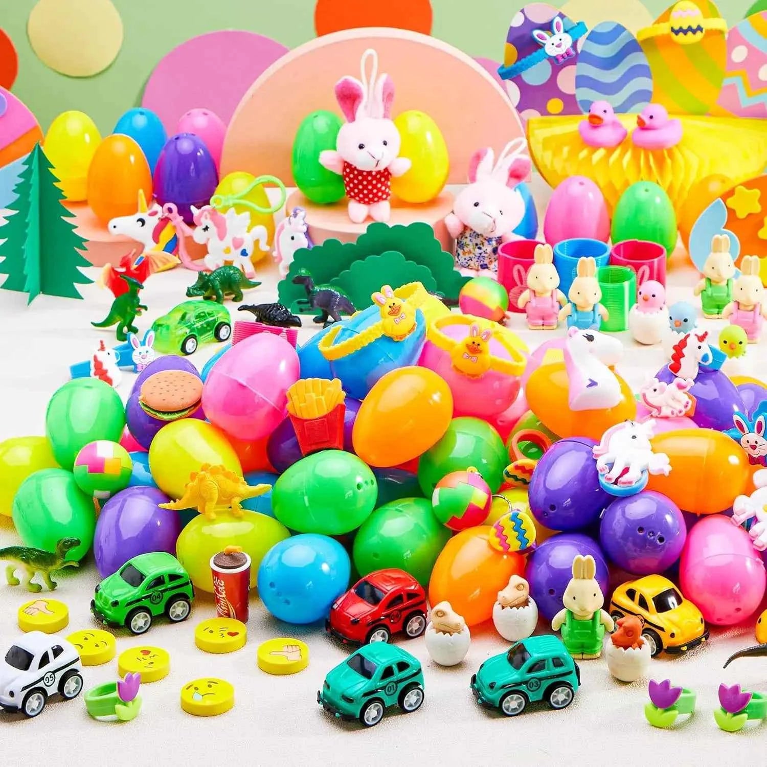 🐣 Prefilled Easter Eggs Toys | 36/50/75/100PCS Egg Hunt Set