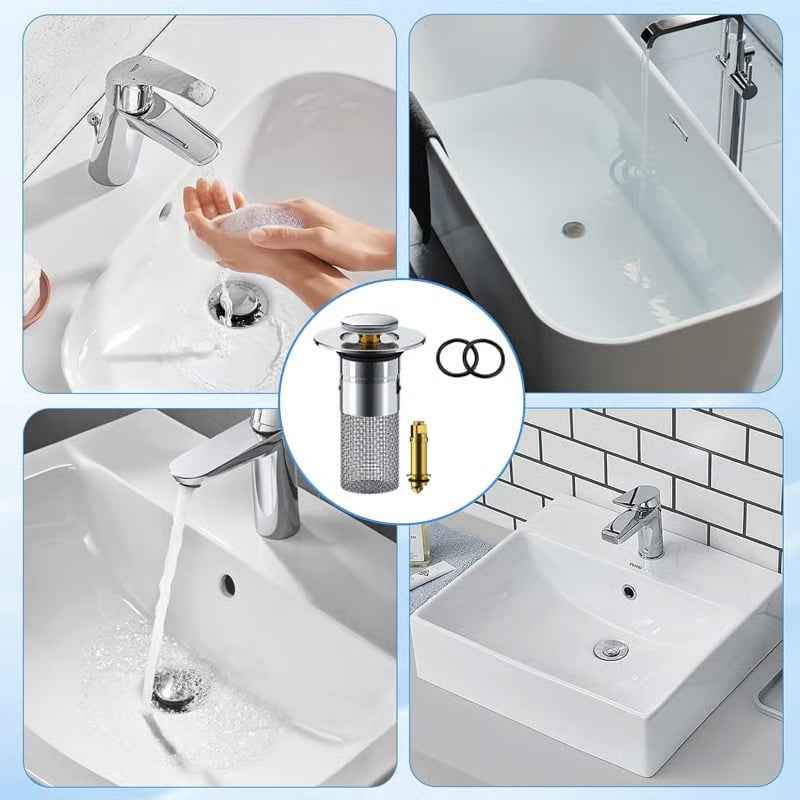 Sink Drain Strainer🚫Clog-Free Drain in Seconds!
