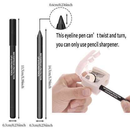 14-Piece Eyeliner Set: Waterproof Colored Gel Eyeliners featuring Metallic and Shimmer Finishes—Smudge-Proof for 48 Hours.