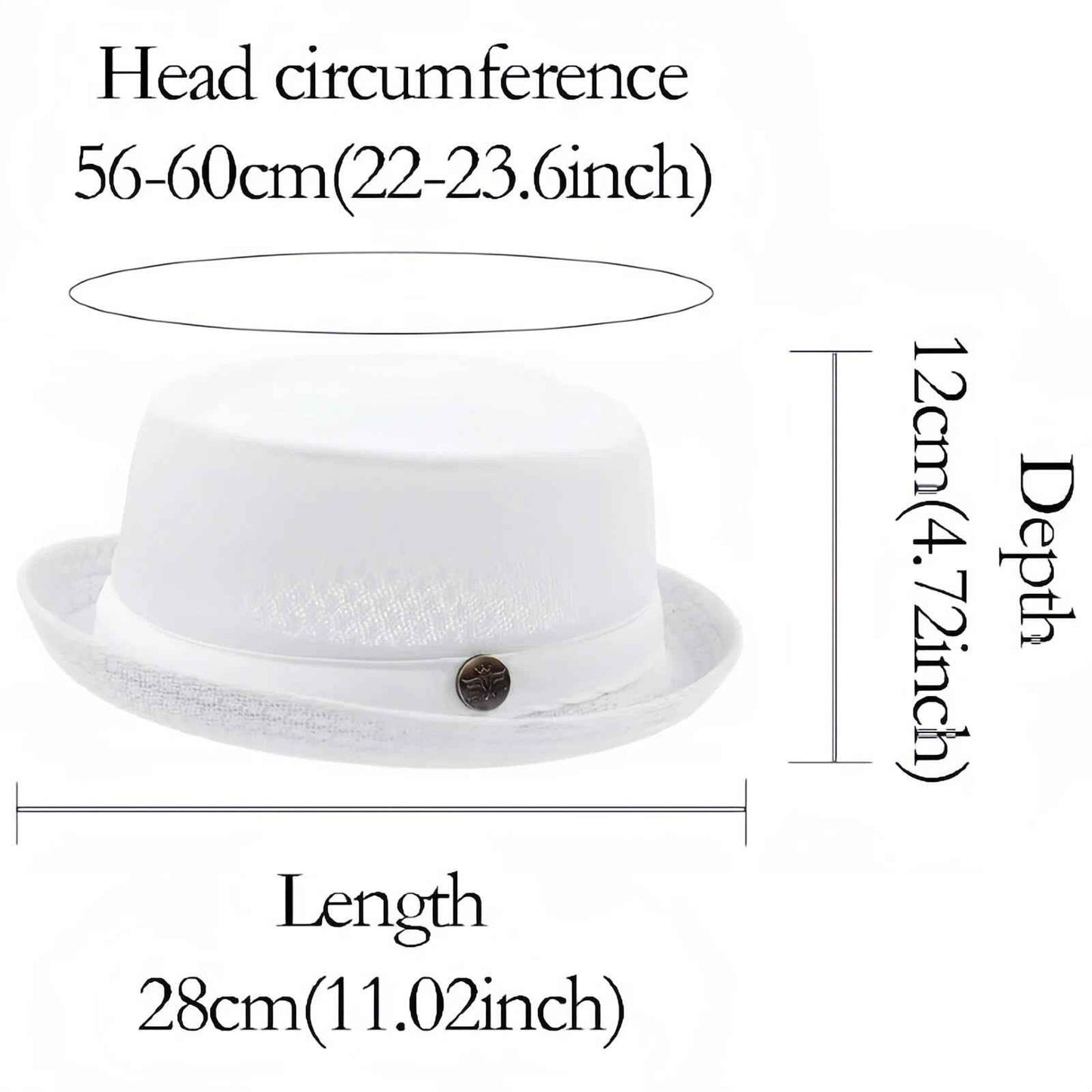 Unisex Breathable Mesh Pork Pie Hat