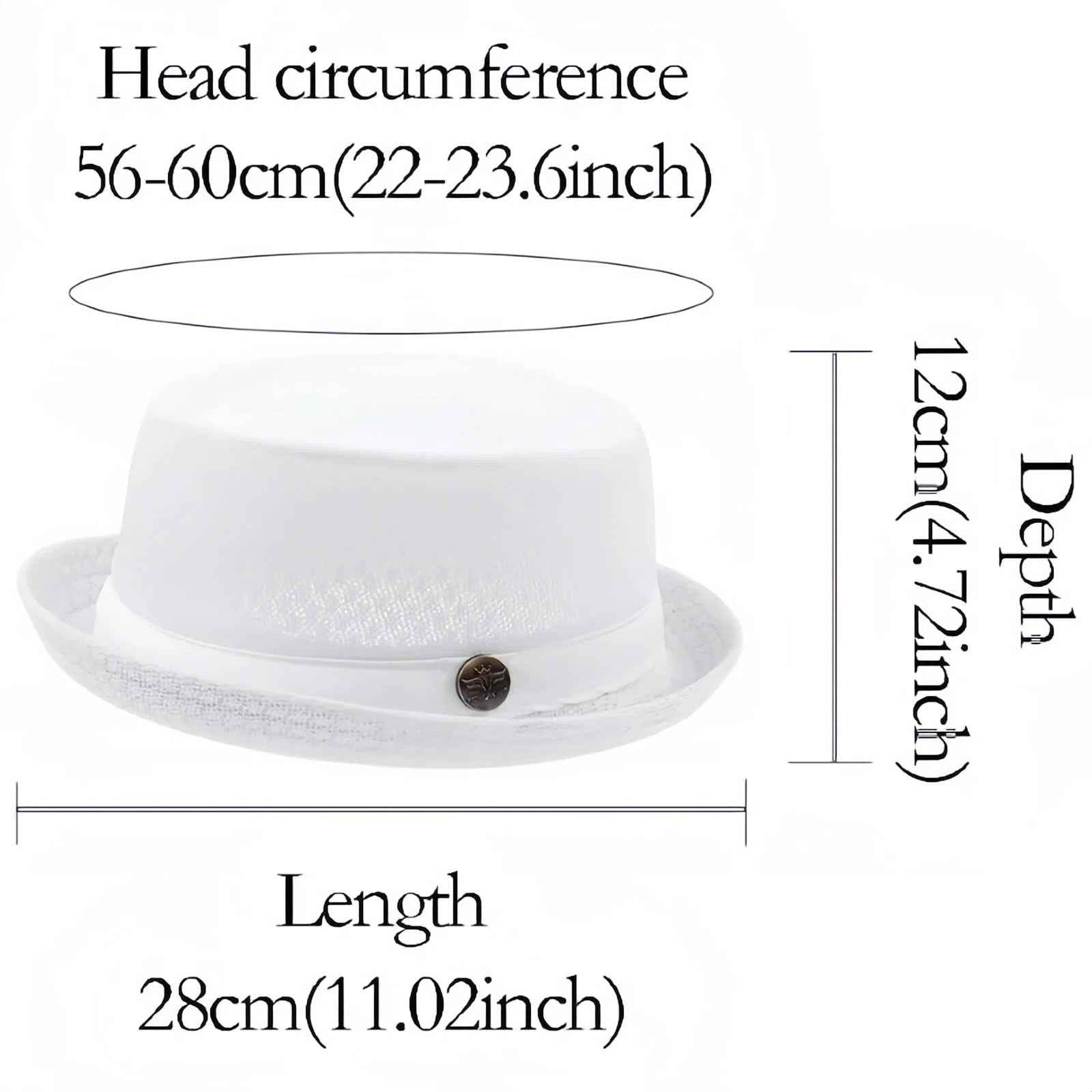 Unisex Breathable Mesh Pork Pie Hat