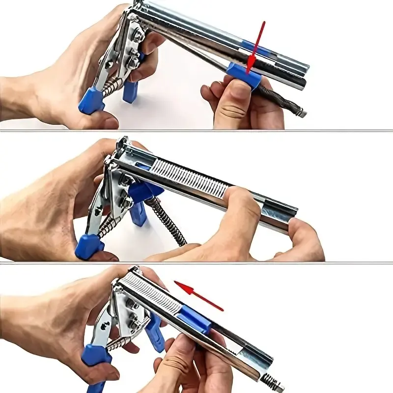 Fasten Upholstery, Wire Mesh & Fencing In Seconds 🔧 Heavy-Duty Hog Ring Pliers Kit