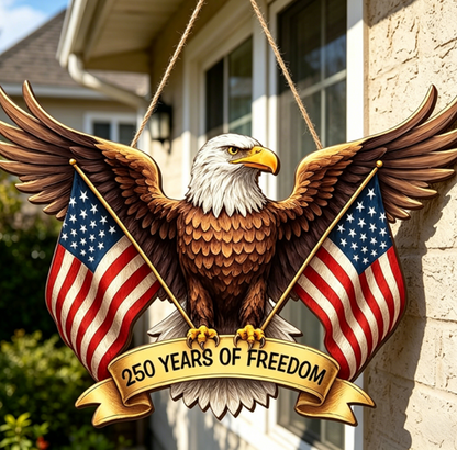 🔥49% Off Sale  | 🦅 Patriotic Bald Eagle Yard Sign