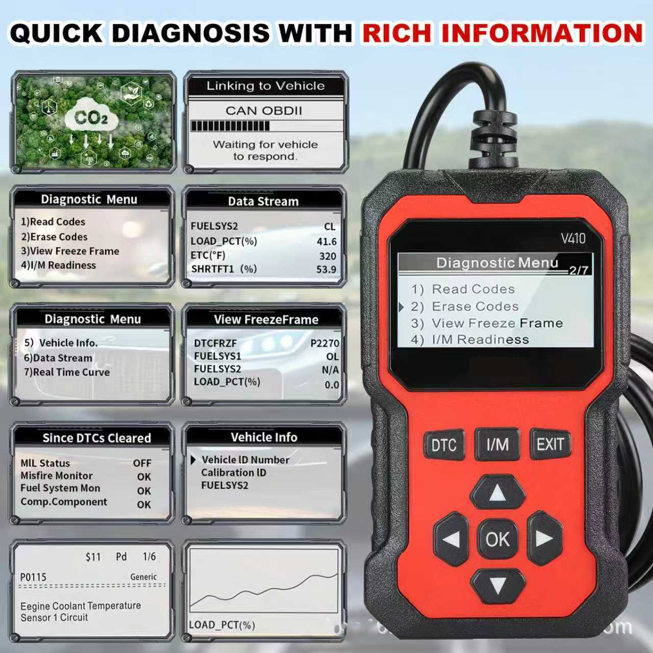 🚘 Car Diagnostic Scan Tool | Engine Code Reader