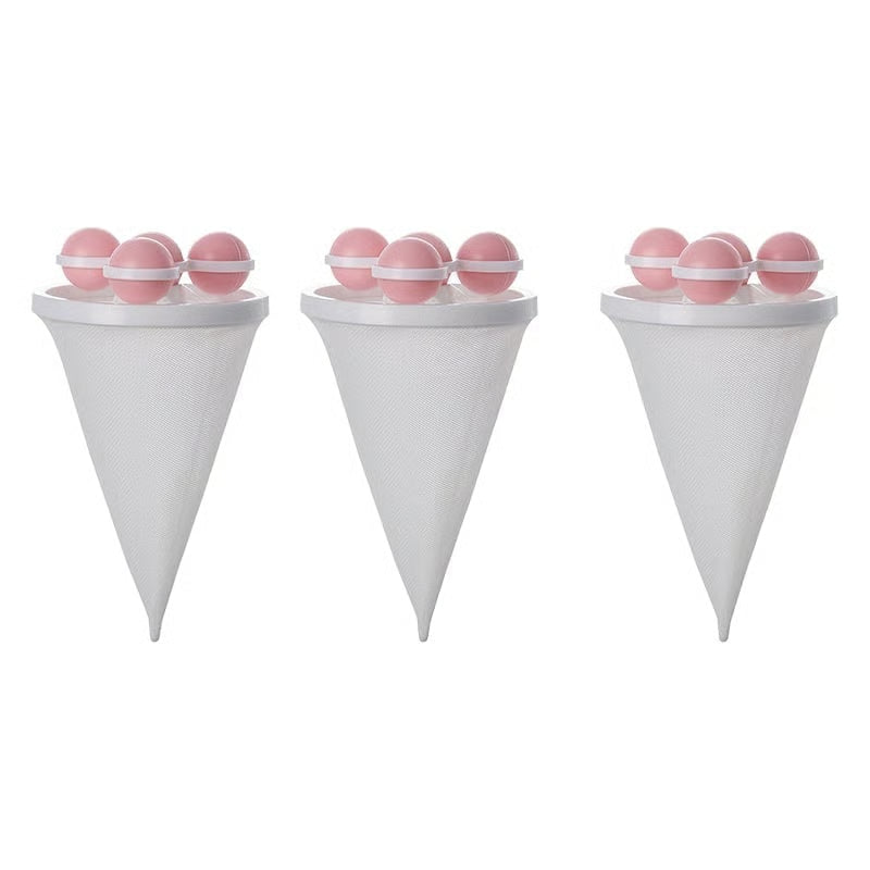 🧺 Hair Filter Bags for Laundry | Floating Lint Catcher 3-Pack