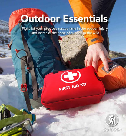 🩹🚨 330-Piece First Aid Kit – Water-Resistant Emergency Medical Bag for Home, Car & Travel | 🔥 50% OFF