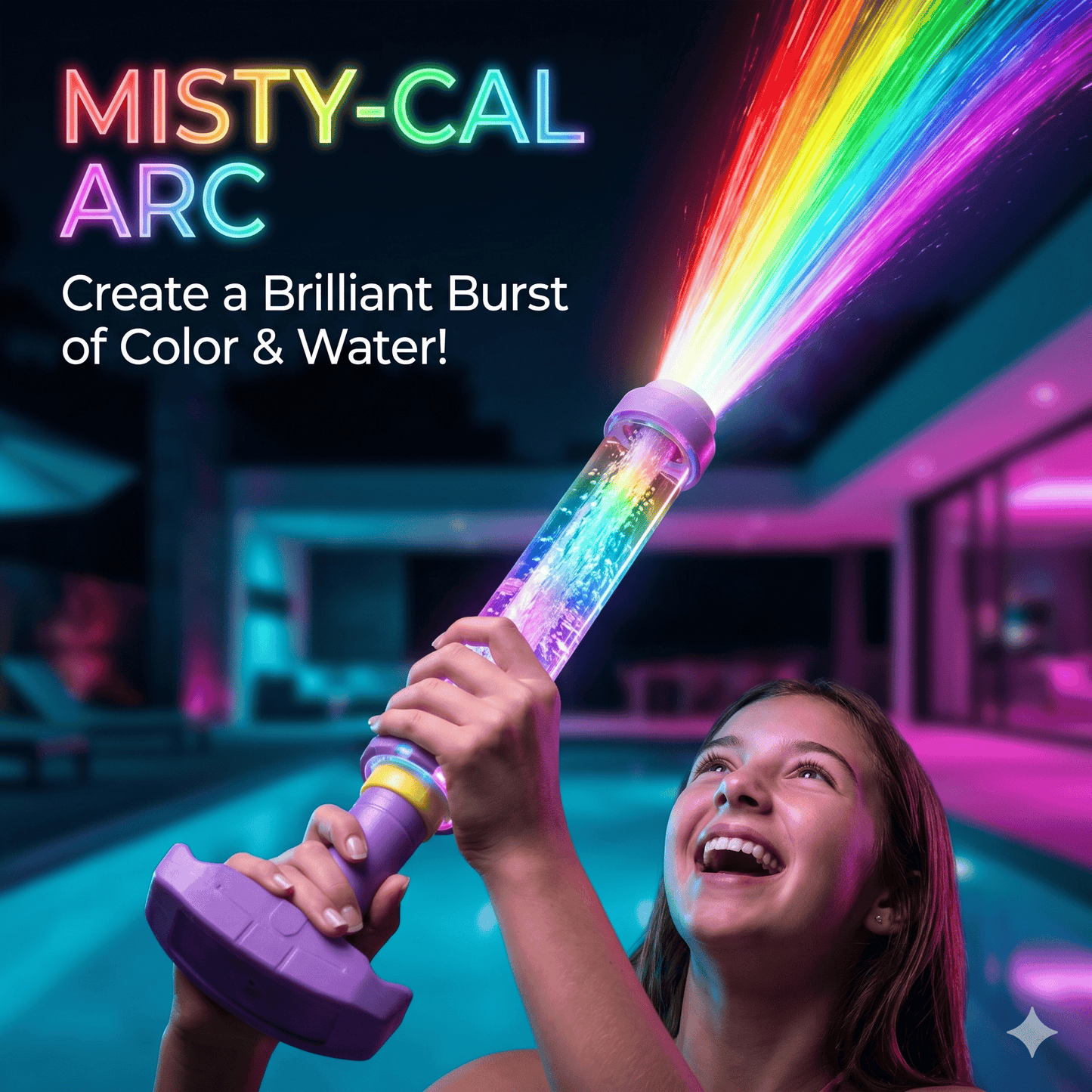 Glowing Rainbow LED Water Blaster | Summer Fun That Pops Like Magic! ✨