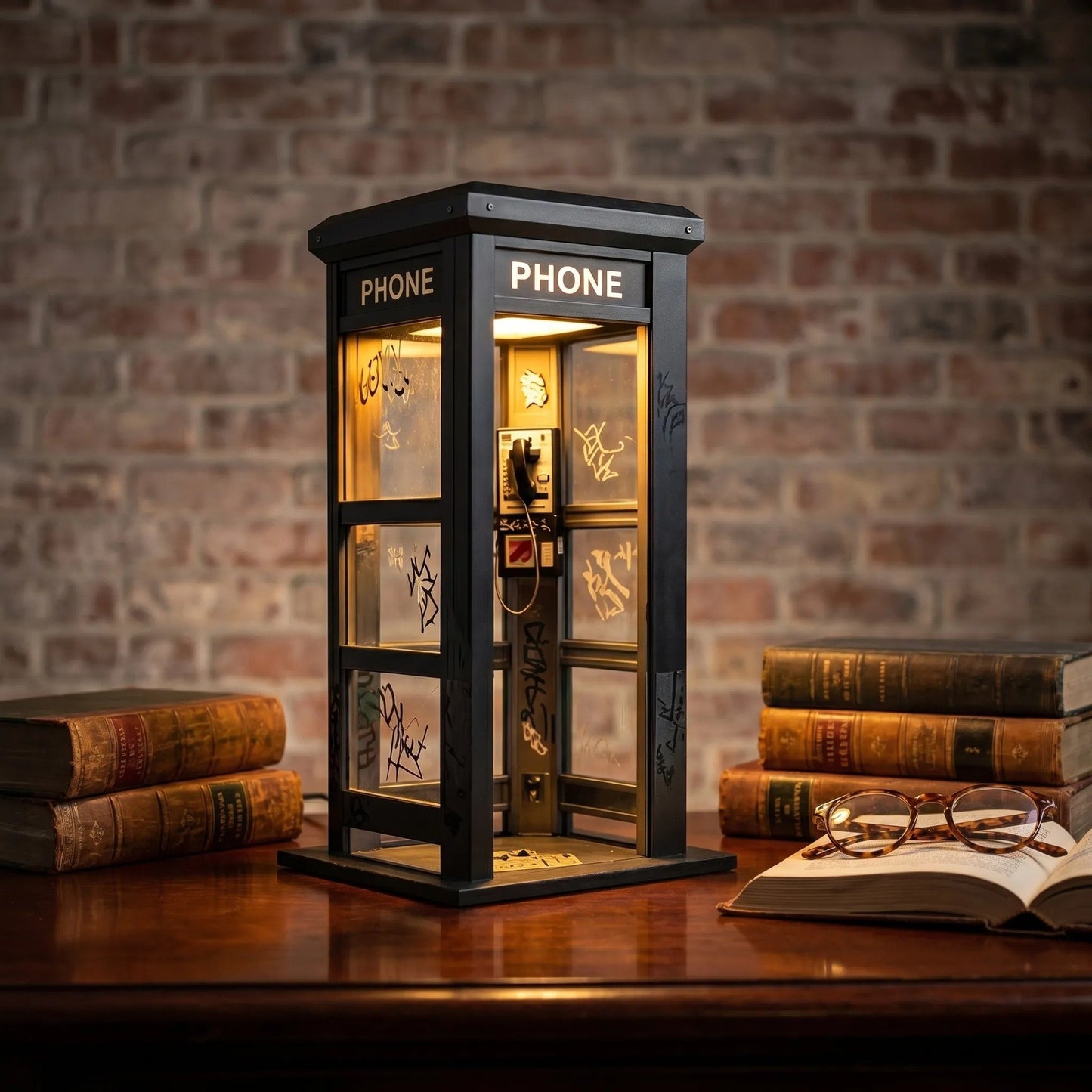 🔥Hot Sale 50% OFF✨Vintage Phone Booth Ambient Lamp🎇