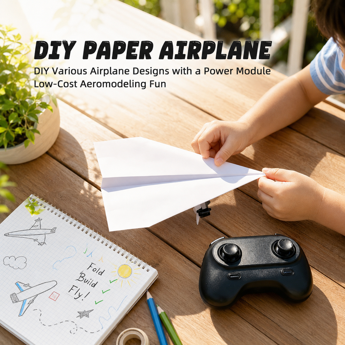 ✈️ Turn Any Paper Airplane Into a Real RC Flyer