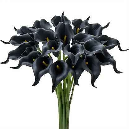 🤍 15PCS Artificial Calla Lily Flowers | Real Touch Elegant Decor