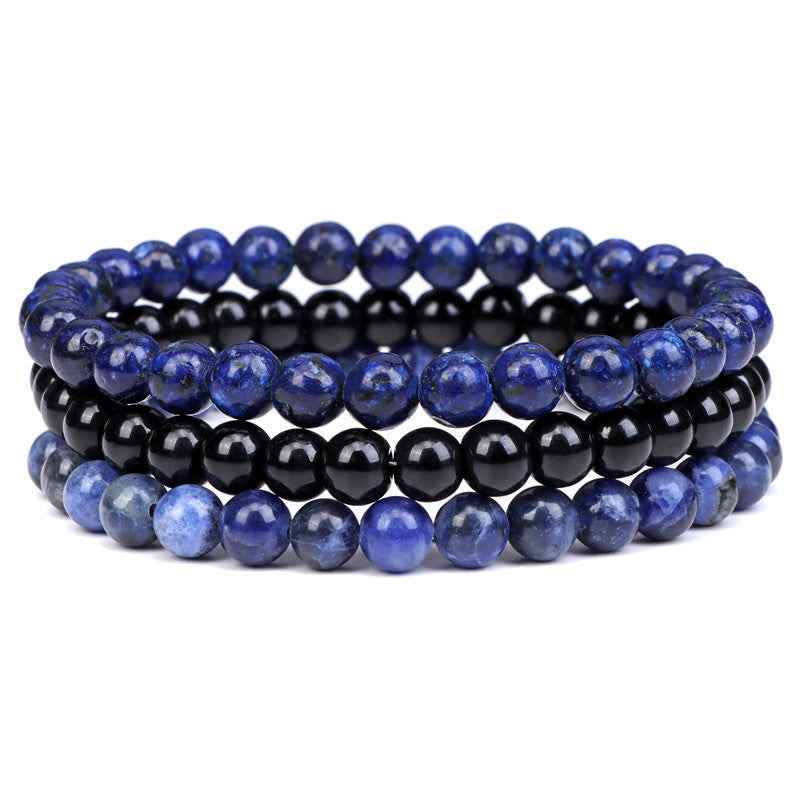 🔮 Triple Protection Crystal Bracelet Set | Tiger’s Eye, Obsidian & Amethyst