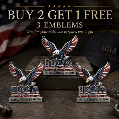 🔥 Today Only 49% OFF 🇺🇸 Patriotic Metal Emblem Collectible