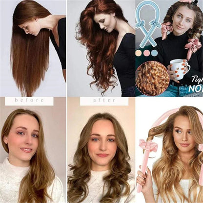 🎁Buy 2 Get 1 Free🔥Heatless Curling Rod Headband👩Get Natural, Voluminous Curls While You Sleep 😍