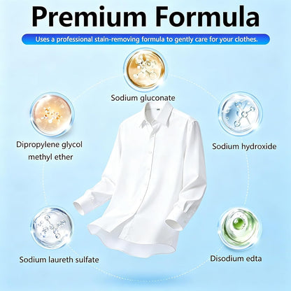 Natural Non-Ionic Emulsifier Dry Clean Spray, Powerful Clothes Stain Remover, Fabric Safe No Damage