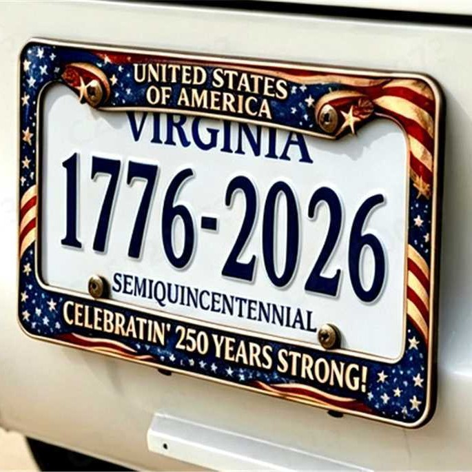 🔥 49% OFF Today Only 🗽🇺🇸 250th Anniversary Commemorative License Plate Frame🚗