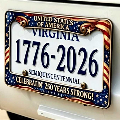 🔥 49% OFF Today Only 🗽🇺🇸 250th Anniversary Commemorative License Plate Frame🚗