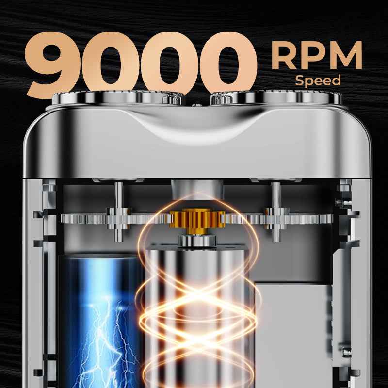 💥SAVE 50% 🪒 Portable Rotary Dual Ring Electric Shaver | Mini USB Rechargeable Pocket Travel Razor For Men