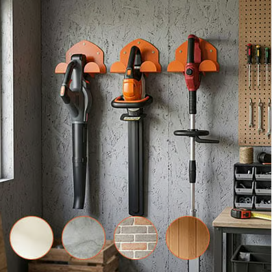 🛠️ Wall-Mounted Rack for Lawn Mowers & Garden Tools