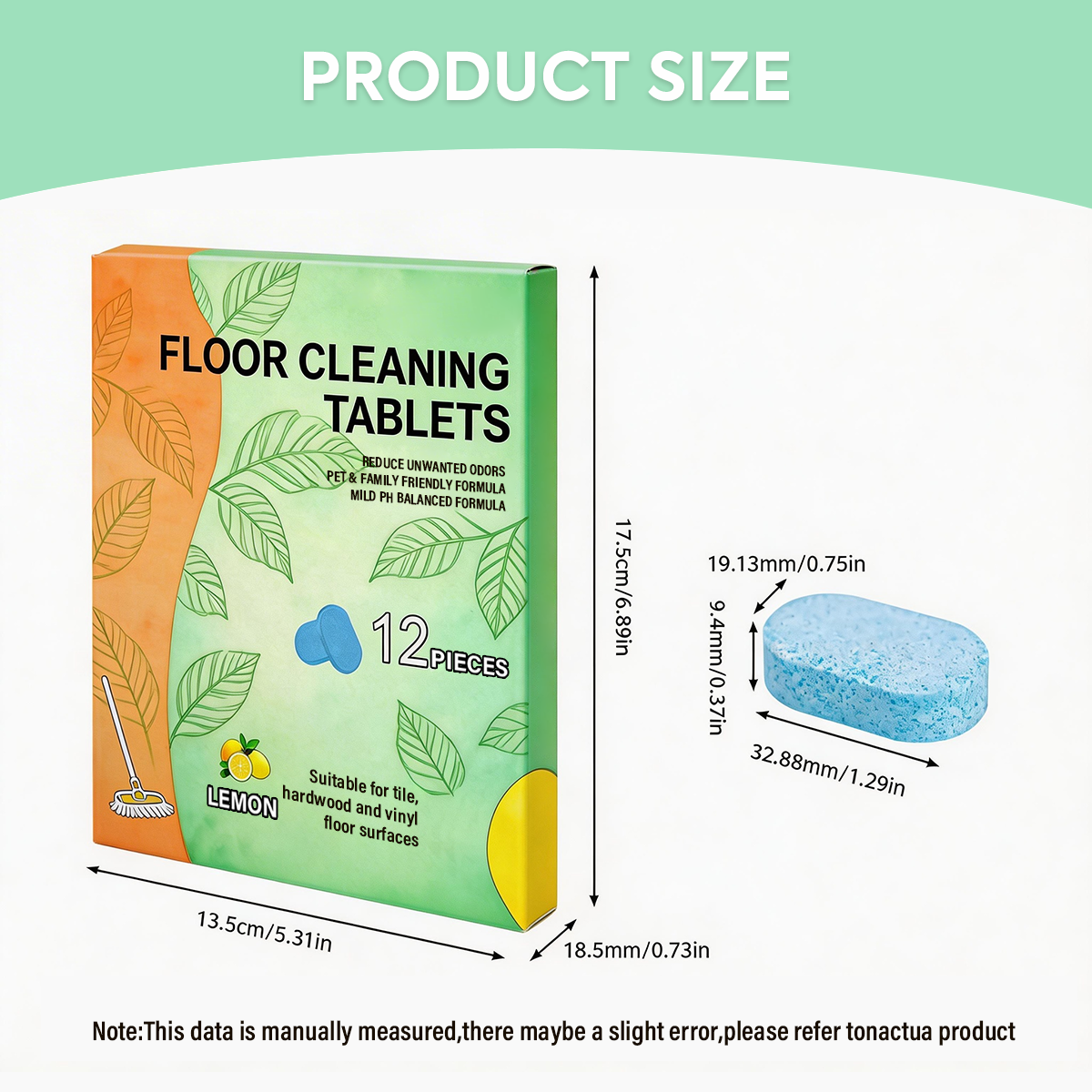 🍋 Multi-Surface Floor Cleaning Tablets – Fresh Lemon Scent ✨