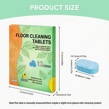 🍋 Multi-Surface Floor Cleaning Tablets – Fresh Lemon Scent ✨