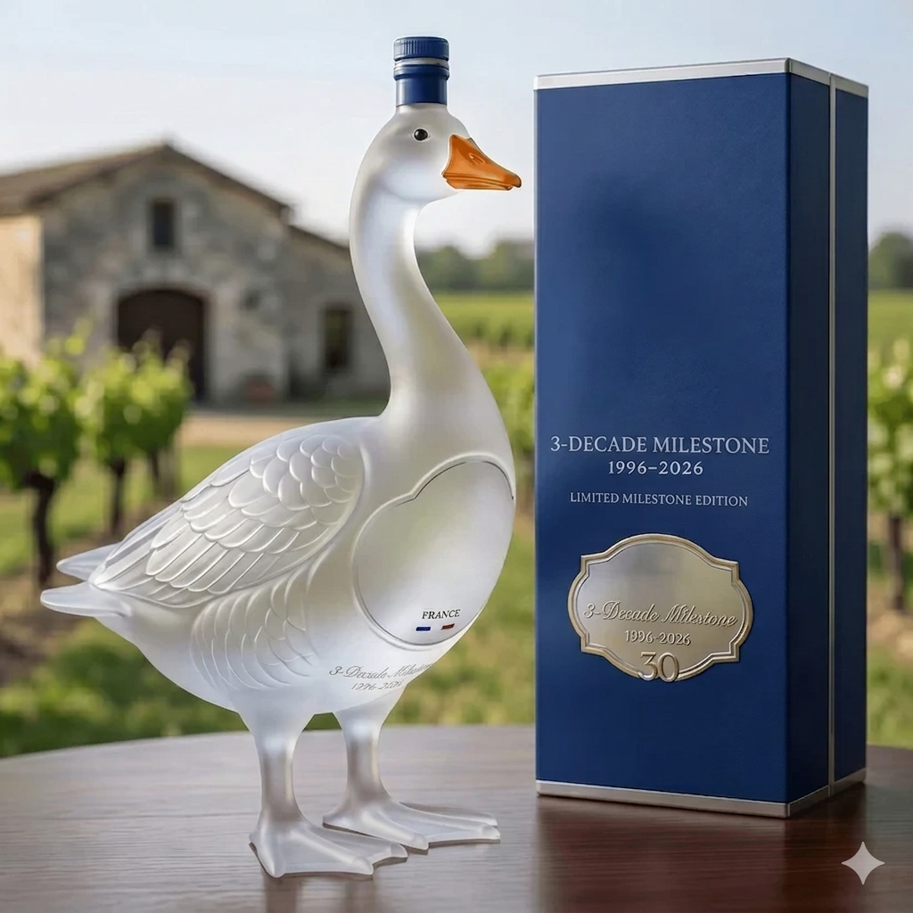 🔥HOT SALE 55% OFF🪿GY Goose 30th Anniversary 3D Sculpted V0dka Bottle